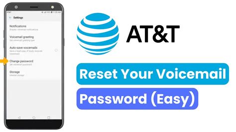 at&t voicemail password